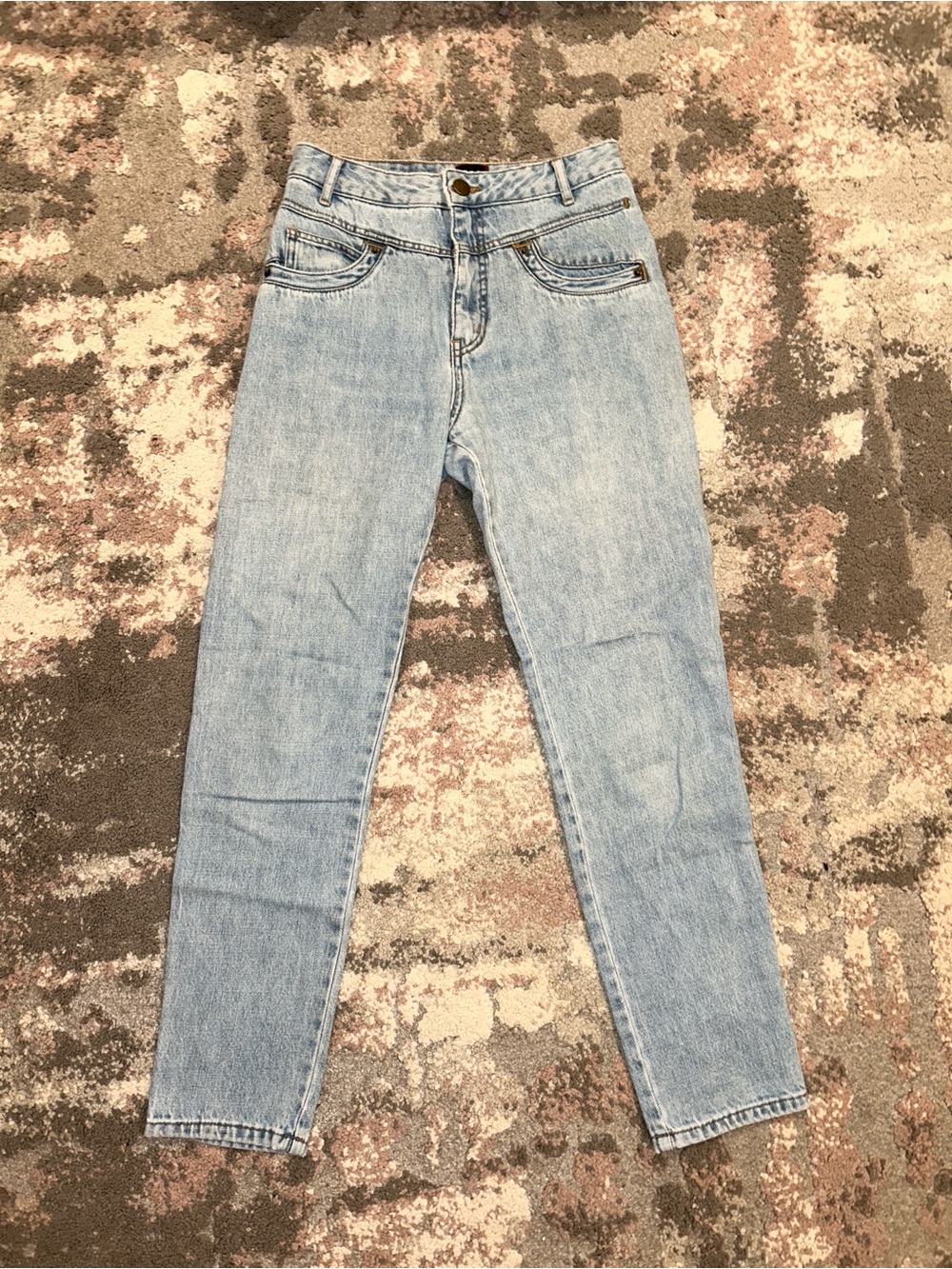 BDG High-Rise Light Wash Straight Leg Jeans
